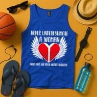 Never Underestimate A Who Had An Open Heart Surgery Gift Tank Top thumb 4