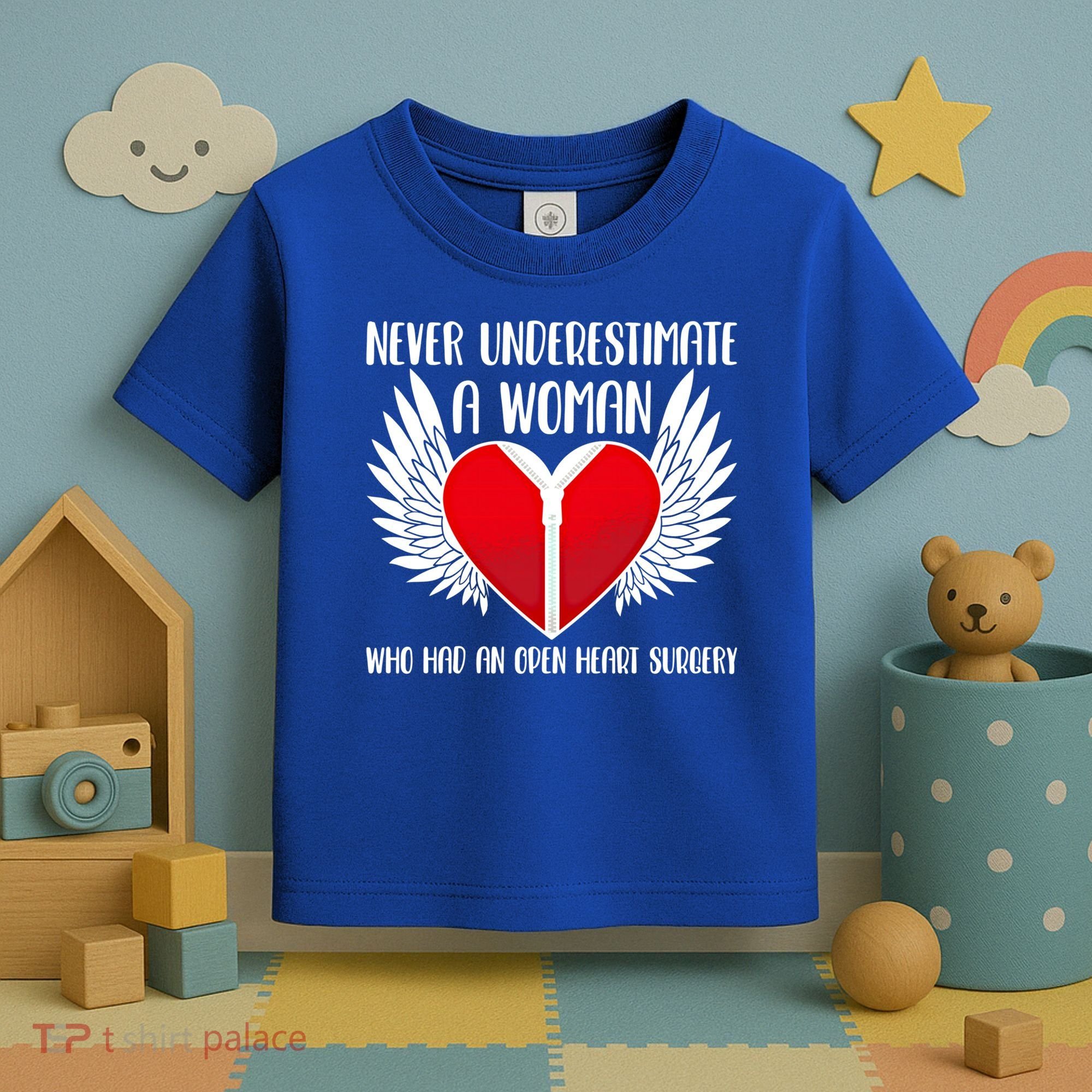 Never Underestimate A Who Had An Open Heart Surgery Gift Toddler T-Shirt