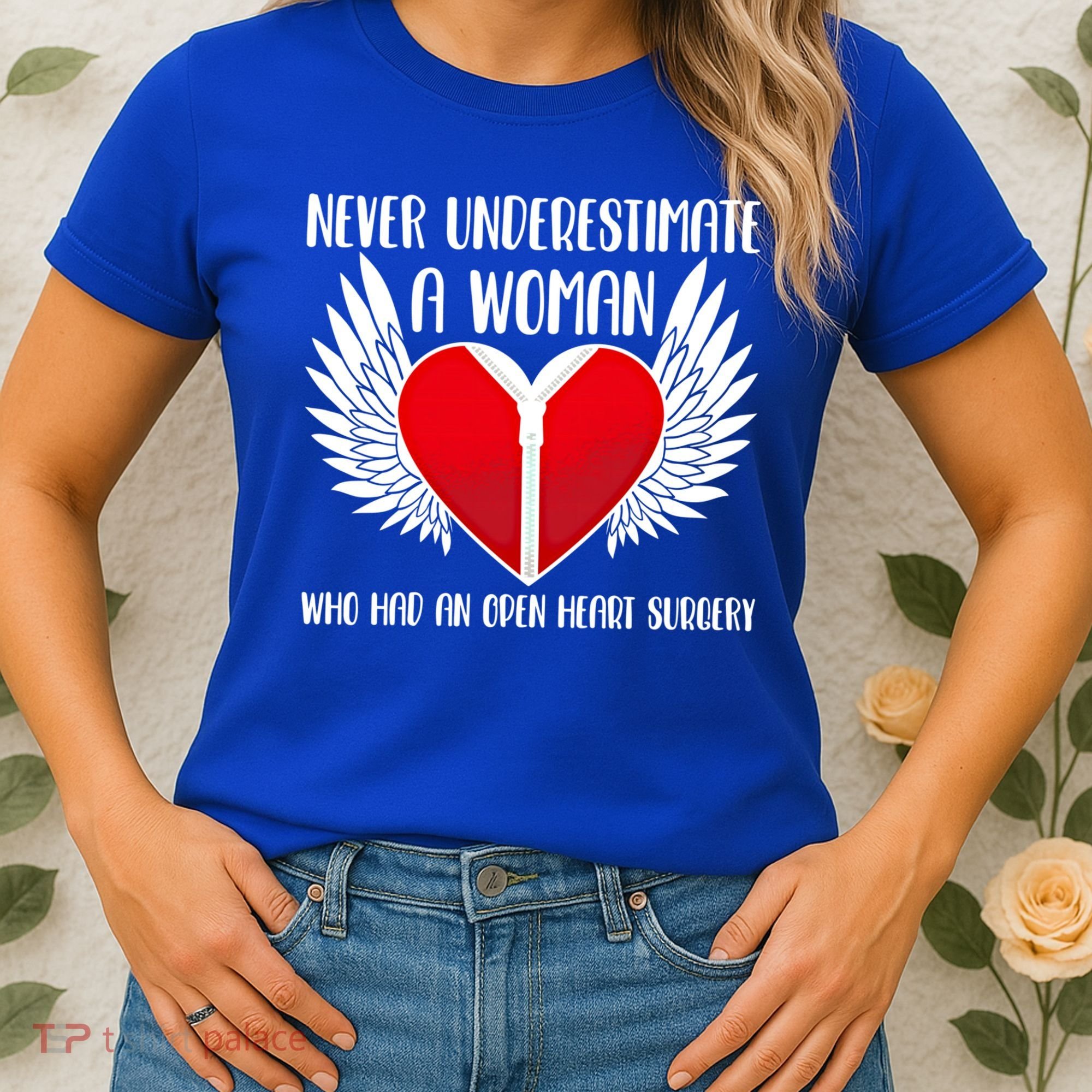 Never Underestimate A Who Had An Open Heart Surgery Gift Women's T-Shirt