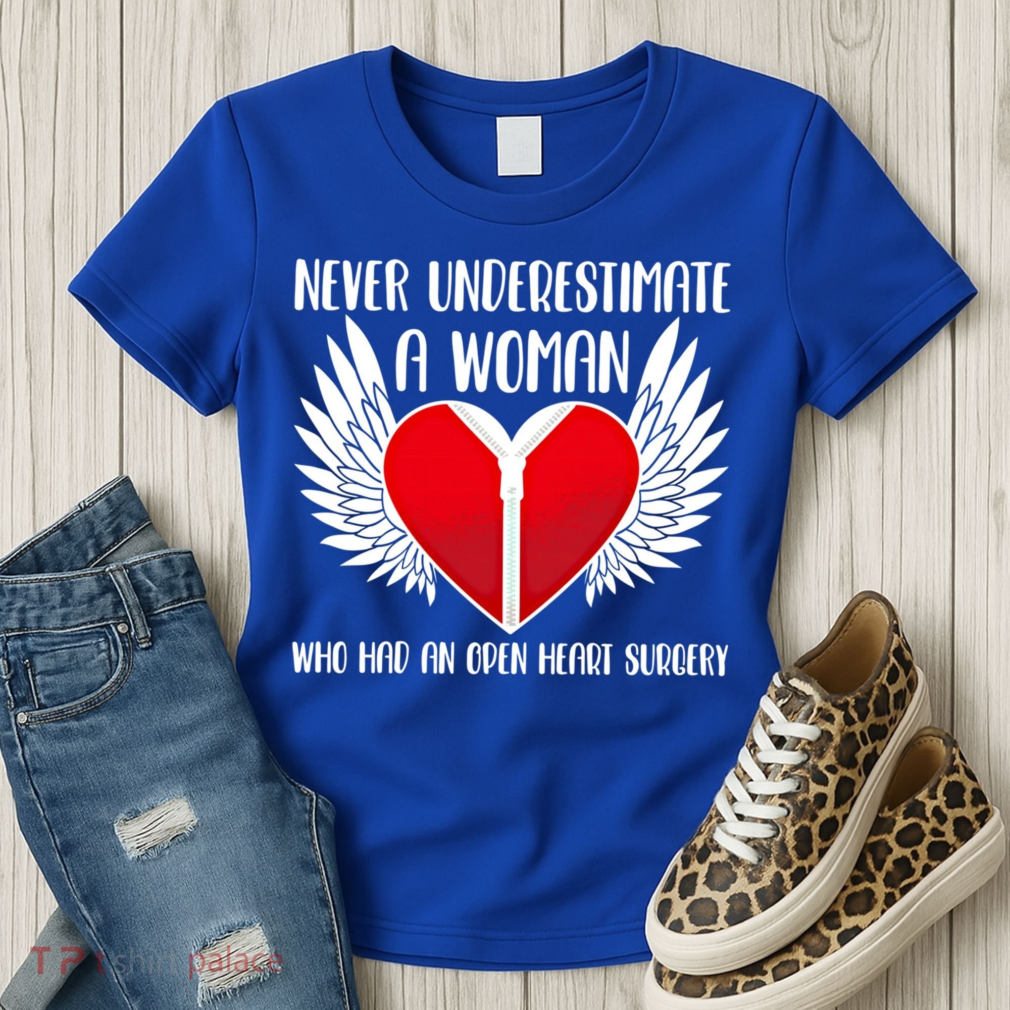 Never Underestimate A Who Had An Open Heart Surgery Gift Women's T-Shirt