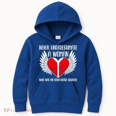 Never Underestimate A Who Had An Open Heart Surgery Gift Kids Hoodie