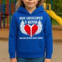 Never Underestimate A Who Had An Open Heart Surgery Gift Kids Hoodie thumb 3