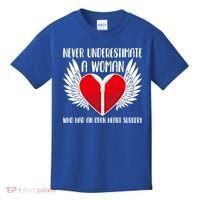 Never Underestimate A Who Had An Open Heart Surgery Gift Kids T-Shirt thumb 0
