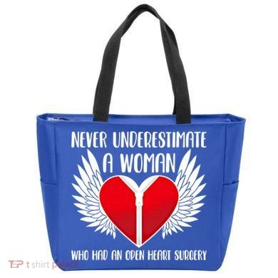 Never Underestimate A Who Had An Open Heart Surgery Gift Tote Bag