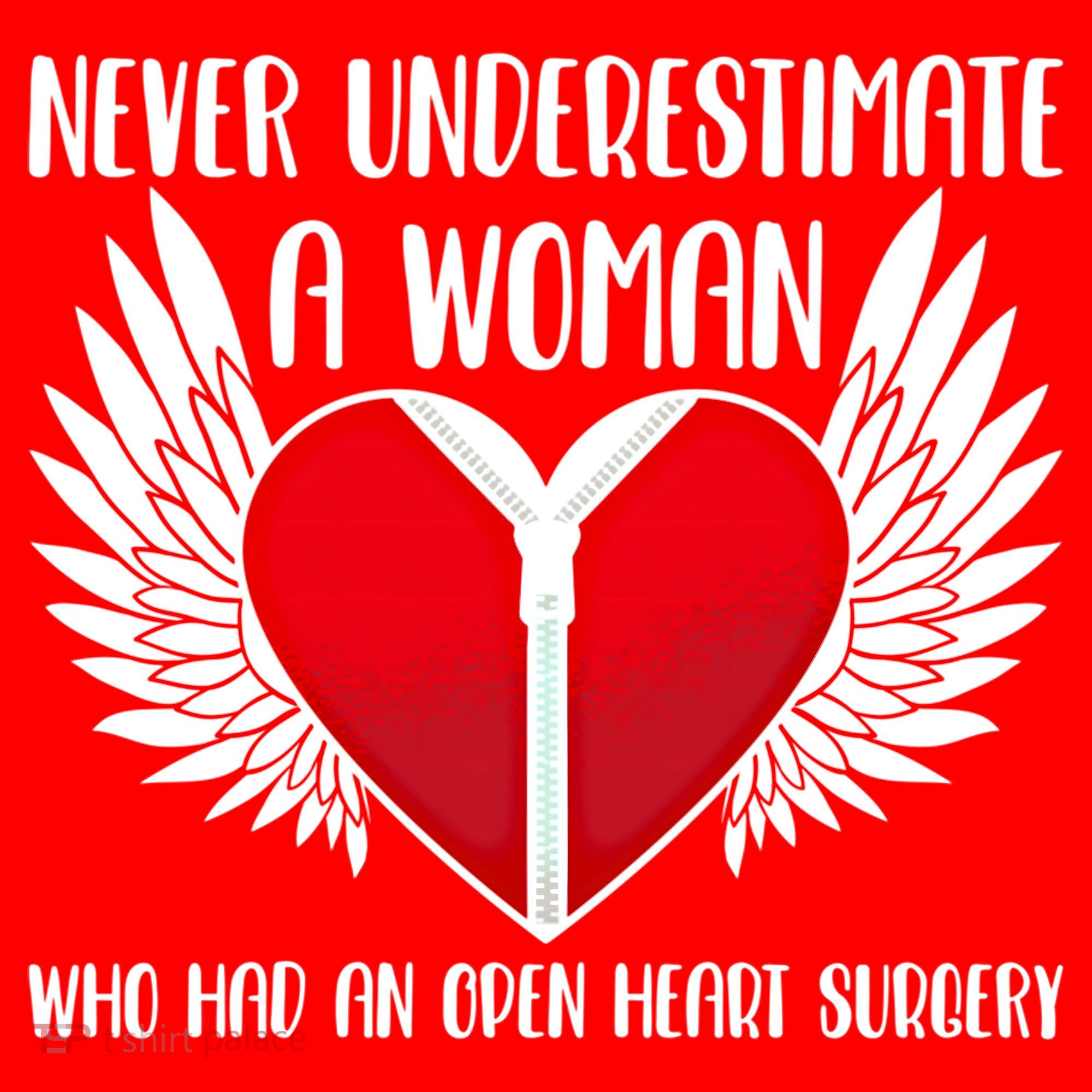 Never Underestimate A Who Had An Open Heart Surgery Gift Santa Hat