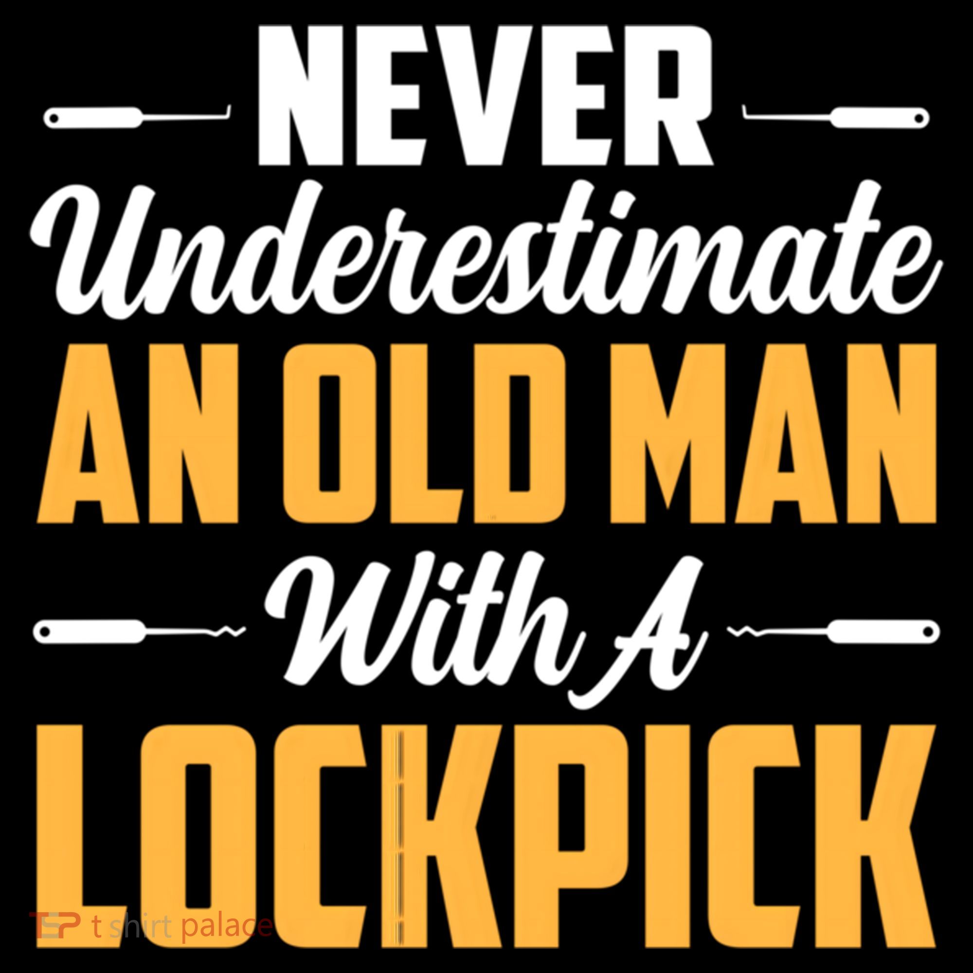 Never Underestimate An Old With A Lockpick Locksmith Gift Ornament