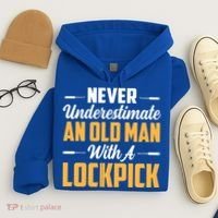 Never Underestimate An Old With A Lockpick Locksmith Gift Hoodie thumb 4