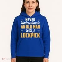 Never Underestimate An Old With A Lockpick Locksmith Gift Hoodie thumb 5