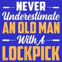 Never Underestimate An Old With A Lockpick Locksmith Gift Toddler Hoodie thumb 2