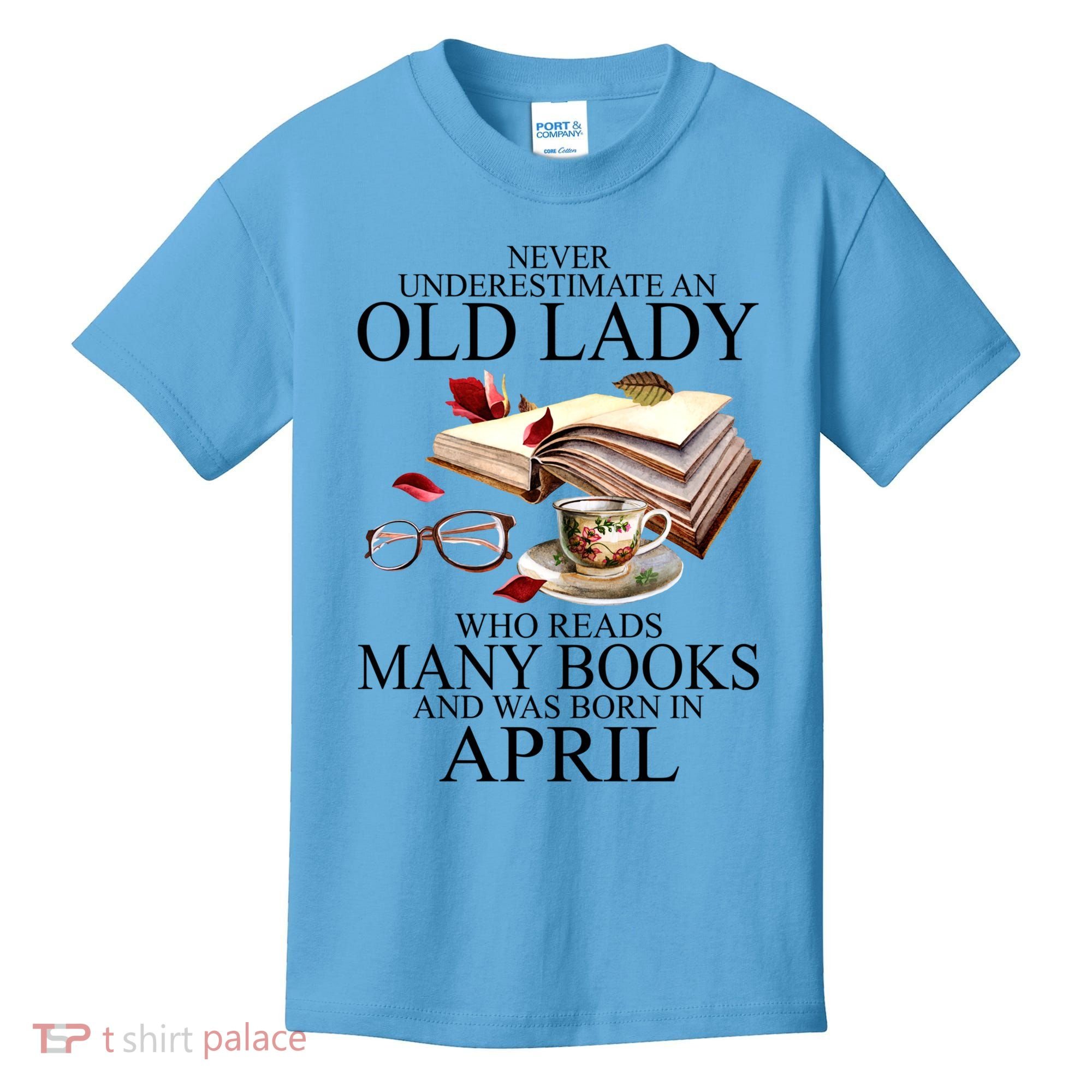 Never Underestimate An Old Lady Who Reads Many Books Gift Kids T-Shirt