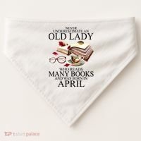 Never Underestimate An Old Lady Who Reads Many Books Gift USA-Made Doggie Bandana thumb 0