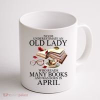 Never Underestimate An Old Lady Who Reads Many Books Gift Coffee Mug thumb 1