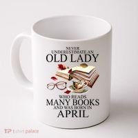 Never Underestimate An Old Lady Who Reads Many Books Gift Coffee Mug thumb 0