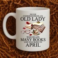 Never Underestimate An Old Lady Who Reads Many Books Gift Coffee Mug thumb 2