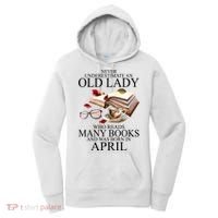 Never Underestimate An Old Lady Who Reads Many Books Gift Women's Hoodie thumb 0
