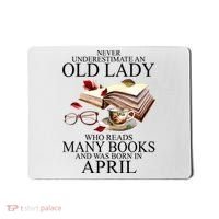 Never Underestimate An Old Lady Who Reads Many Books Gift Mousepad thumb 0
