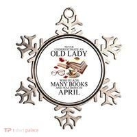 Never Underestimate An Old Lady Who Reads Many Books Gift Ornament thumb 0