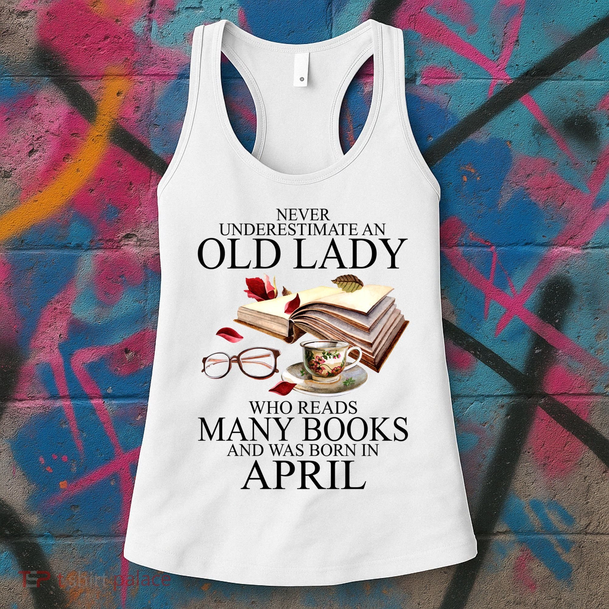 Never Underestimate An Old Lady Who Reads Many Books Gift Women's Tank Top