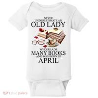 Never Underestimate An Old Lady Who Reads Many Books Gift Baby Bodysuit thumb 0