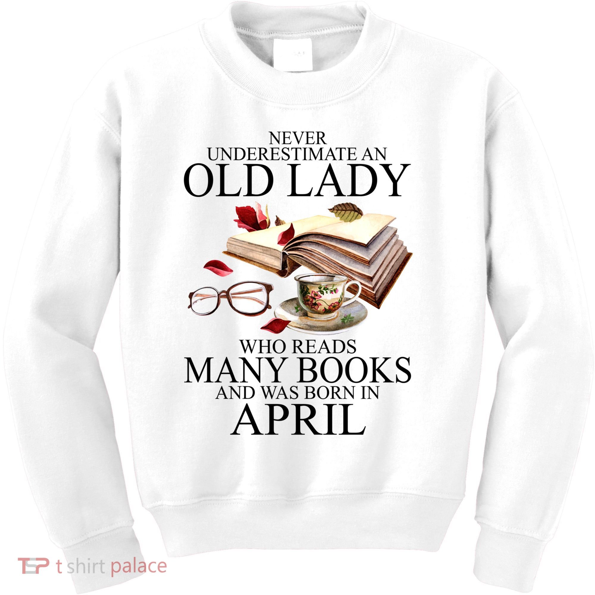 Never Underestimate An Old Lady Who Reads Many Books Gift Kids Sweatshirt