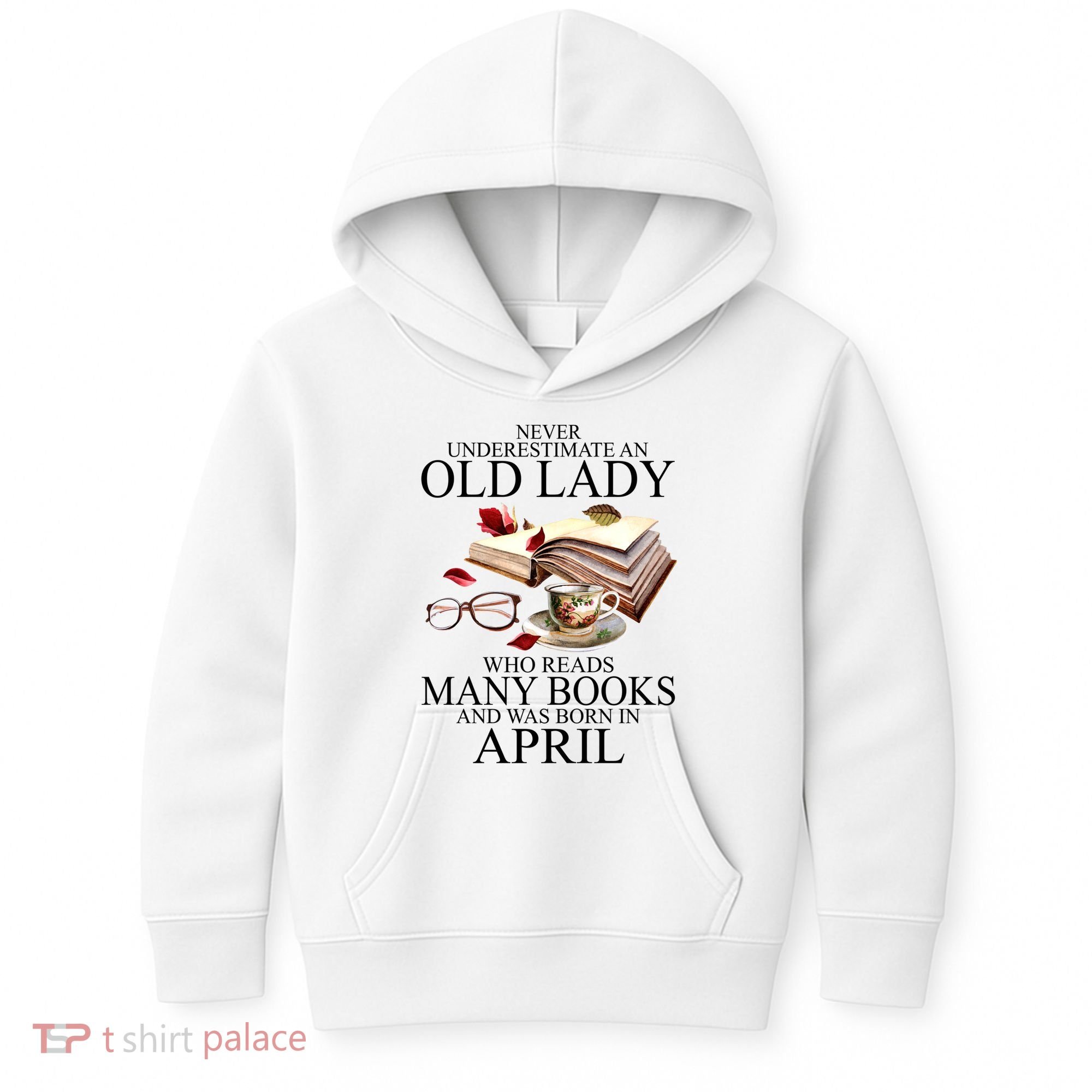 Never Underestimate An Old Lady Who Reads Many Books Gift Kids Hoodie