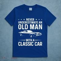 Never Underestimate An Old With A Classic Muscle Car Gift T-Shirt thumb 5