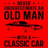 Never Underestimate An Old With A Classic Muscle Car Gift Santa Hat thumb 1
