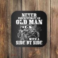 Never Underestimate An Old Man Funny Coaster thumb 0