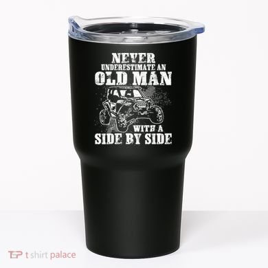 Never Underestimate An Old Man Funny Tumbler