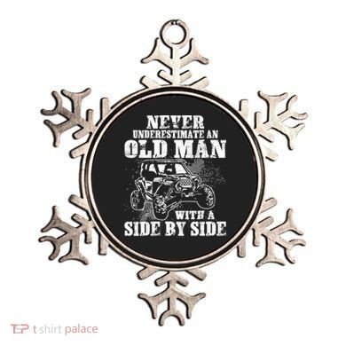 Never Underestimate An Old Man Funny Ornament