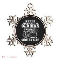 Never Underestimate An Old Man Funny Ornament thumb 0