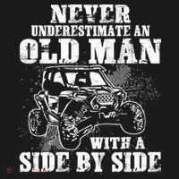 Never Underestimate An Old Man Funny Ornament thumb 1