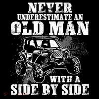 Never Underestimate An Old Man Funny Baby Bodysuit thumb 2