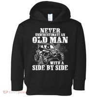 Never Underestimate An Old Man Funny Toddler Hoodie thumb 0
