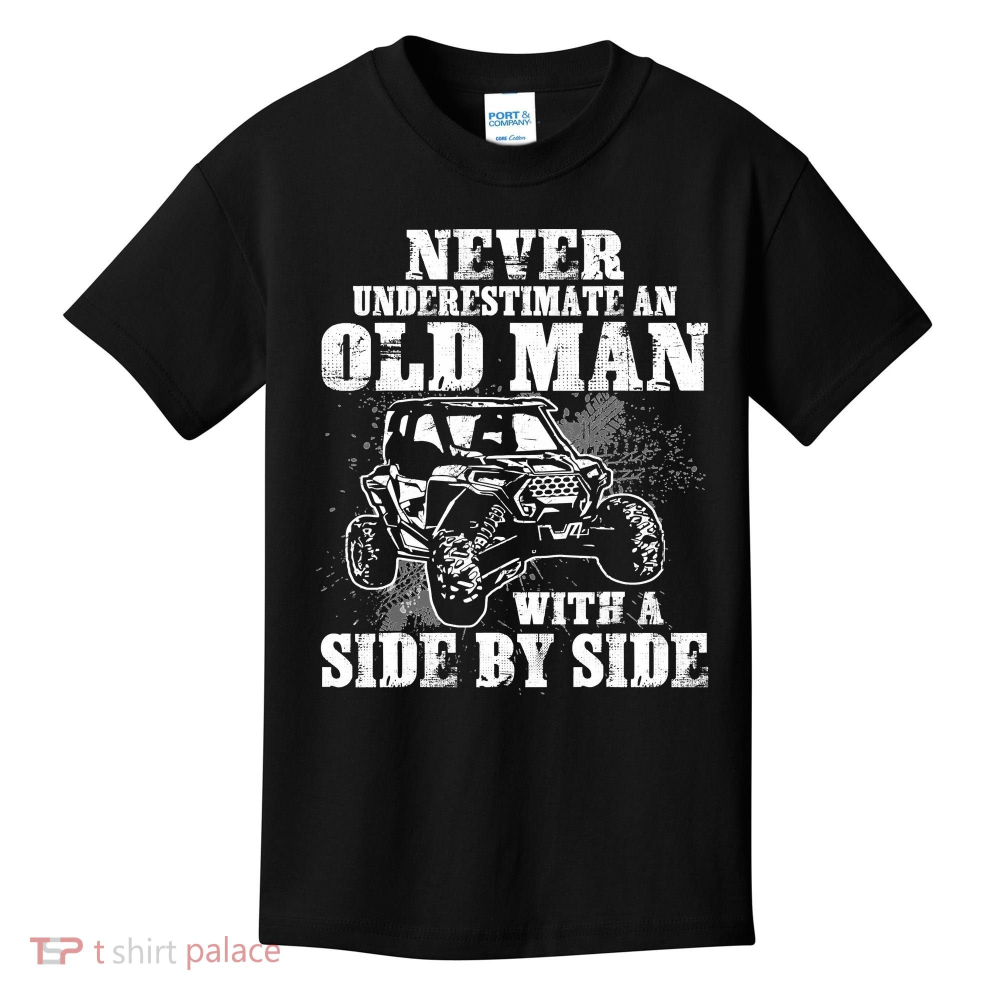 Never Underestimate An Old Man Funny Kids T-Shirt