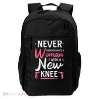 Never Underestimate A Women New Knee Replacement Surgery Backpack thumb 0