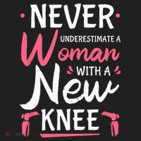 Never Underestimate A Women New Knee Replacement Surgery Beanie thumb 2
