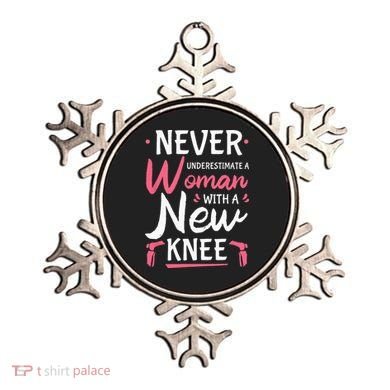 Never Underestimate A Women New Knee Replacement Surgery Ornament