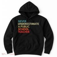 Never Underestimate A Public School Teacher Walz Waltz Hoodie thumb 0