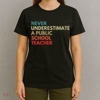 Never Underestimate A Public School Teacher Walz Waltz T-Shirt thumb 4