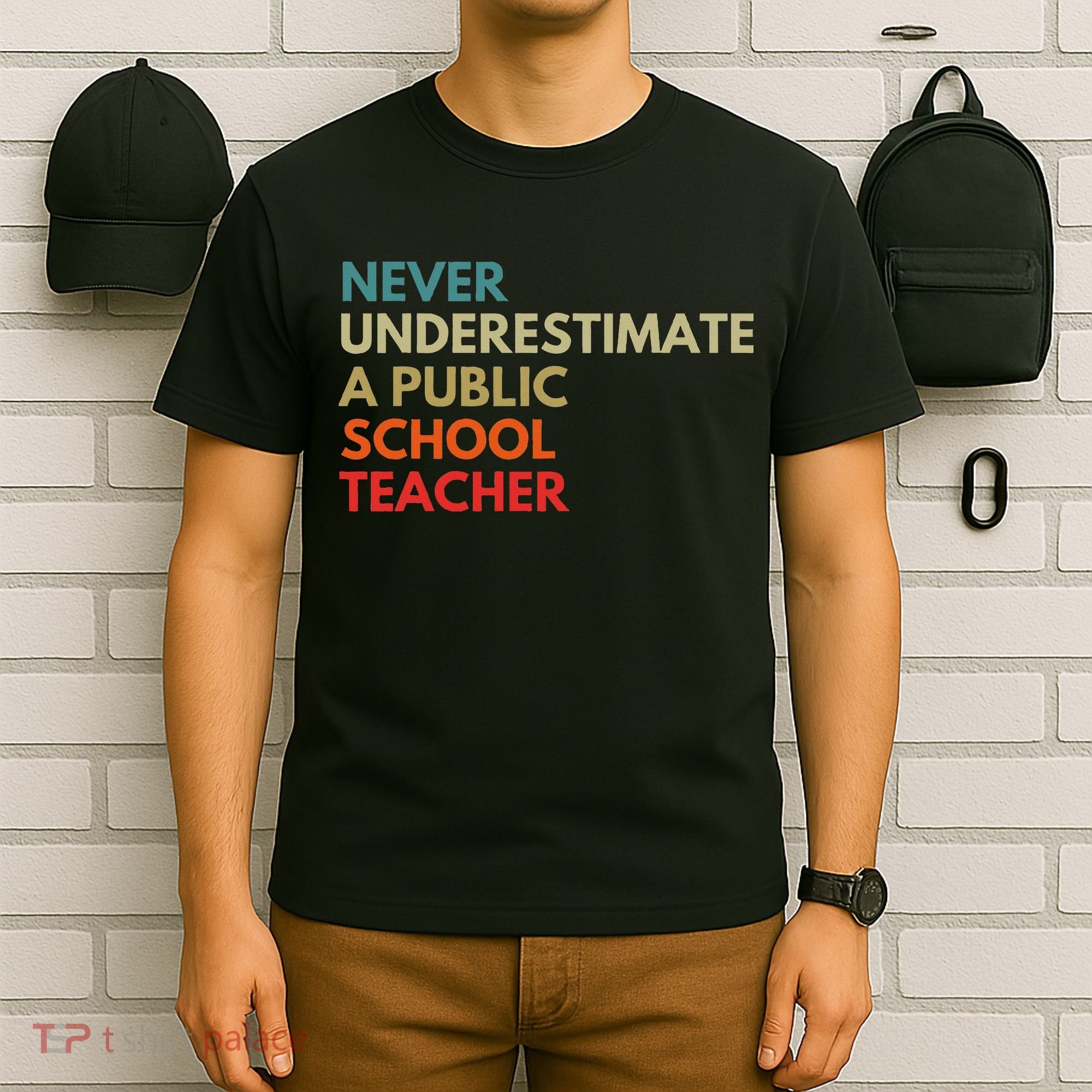 Never Underestimate A Public School Teacher Walz Waltz T-Shirt