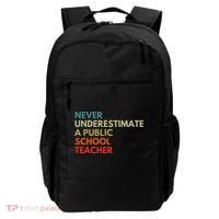 Never Underestimate A Public School Teacher Walz Waltz Backpack thumb 0
