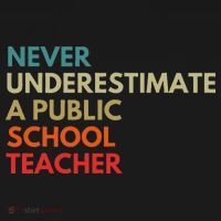 Never Underestimate A Public School Teacher Walz Waltz Polo thumb 3