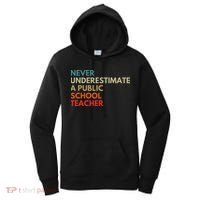 Never Underestimate A Public School Teacher Walz Waltz Women's Hoodie thumb 0