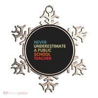 Never Underestimate A Public School Teacher Walz Waltz Ornament thumb 0