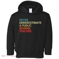 Never Underestimate A Public School Teacher Walz Waltz Toddler Hoodie thumb 0