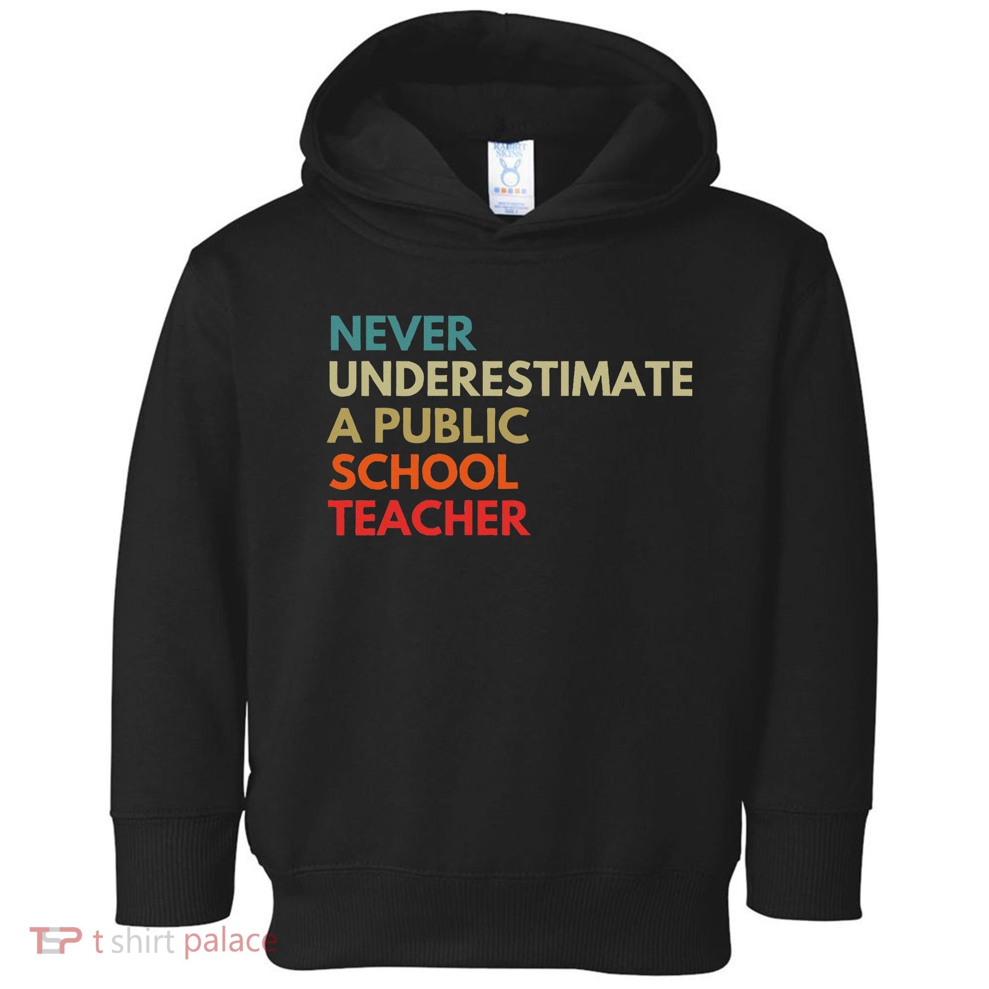 Never Underestimate A Public School Teacher Walz Waltz Toddler Hoodie