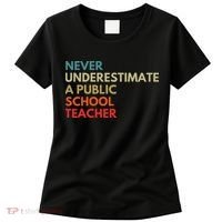 Never Underestimate A Public School Teacher Walz Waltz Women's T-Shirt thumb 0