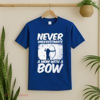 Never Underestimate A Mom With A Bowhunting Arrows Archery Gift T-Shirt thumb 2