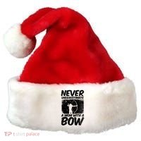 Never Underestimate A Mom With A Bowhunting Arrows Archery Gift Santa Hat thumb 0
